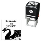 Magische mythische draak eigenschap van zelfinktende stempel (In situ)