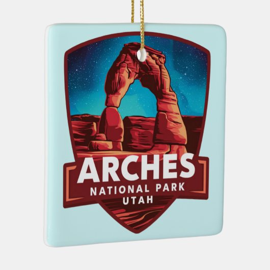 Magische nacht in Arches National Park Keramisch Ornament (Rechts)