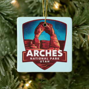 Magische nacht in Arches National Park Keramisch Ornament