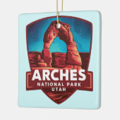 Magische nacht in Arches National Park Keramisch Ornament (Links)