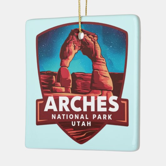 Magische nacht in Arches National Park Keramisch Ornament (Links)