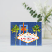 Magische nacht in Las Vegas Welkom in Las Vegas Briefkaart (Staand voorkant)