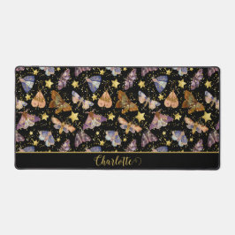 Magische Nacht Moth Faux Gold Glitter Starts Naam Bureaumat