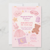 Magische nacht samen sleepover verjaardagsfeest kaart (Voorkant)