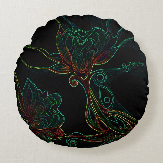 Magische nachtkussen rond kussen (Voorkant)