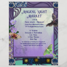 Magische Nachtmarkt Evenementenflyer