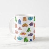 Magische nachtmotpatroon. Mysterie vlinder Koffiemok (Voorkant links)