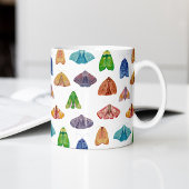 Magische nachtmotpatroon. Mysterie vlinder Koffiemok