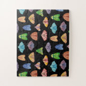 Magische nachtmotpatroon. Mysterie vlinder Legpuzzel (Verticaal)