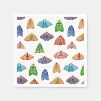 Magische nachtmotpatroon. Mysterie vlinder