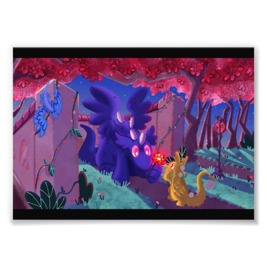 Magische nachtprint foto afdruk (Voorkant)