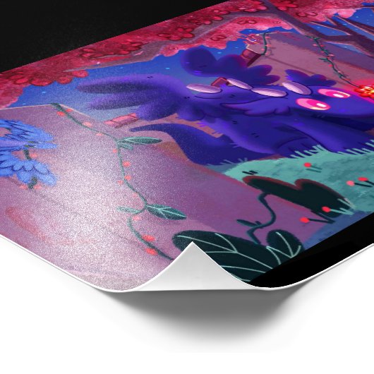 Magische nachtprint foto afdruk (Hoek)