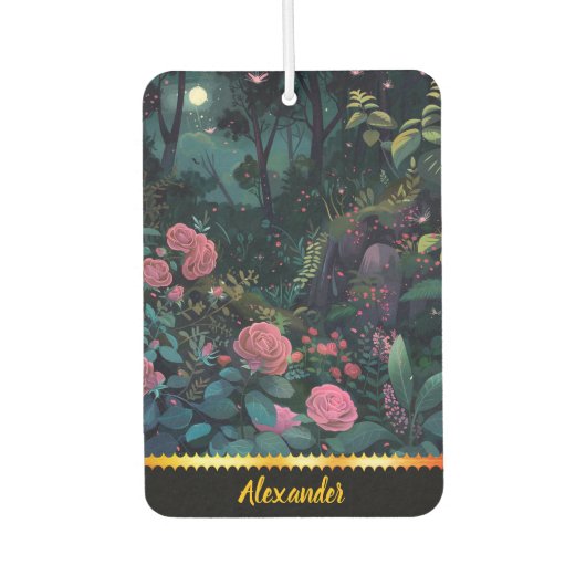 Magische nachttuin van bloeiende rozen luchtverfrisser (Voorkant)