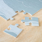 Magische nachtzeemeermin. Navy blue nautical spiri Legpuzzel (Zijkant)