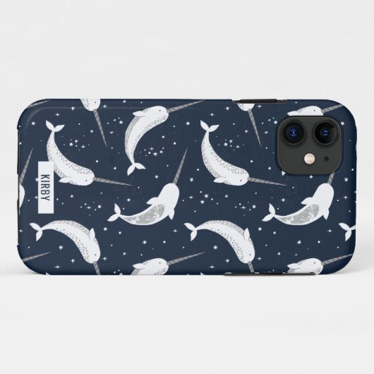Magische Narwhals in de ruimte Case-Mate iPhone Case (Achterkant (horizontaal))