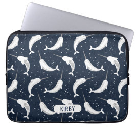 Magische Narwhals in de ruimte Laptop Sleeve