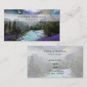 Magische Natuur Landschap met Russisch water Visitekaartje (Voorkant / Achterkant)