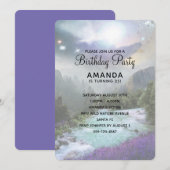 Magische Natuur Landschap Schilderachtig Birthday Kaart (Voorkant / Achterkant)