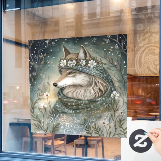 Magische Natuur Window Cling Raamsticker (Cafe Raam)