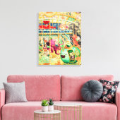 Magische Nautical Carrousel Canvas Afdruk (Insitu (Woonkamer))