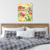 Magische Nautical Carrousel Canvas Afdruk (Insitu (Slaapkamer))