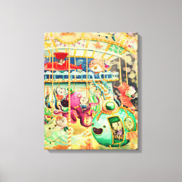 Magische Nautical Carrousel Canvas Afdruk