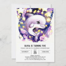 Magische Nautische Kinderen Dolfijn Verjaardag