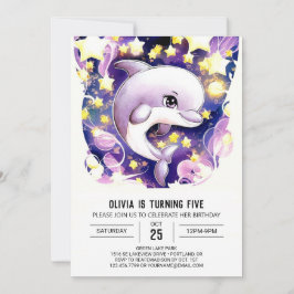 Magische Nautische Kinderen Dolfijn Verjaardag Kaart