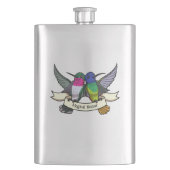 Magische Nectar Schattigee Kolibries met lint Flacon (Voorkant)