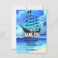 Magische Neon Blue Glow Pirate Ship Party Dank u