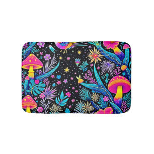 Magische Neon Forest Night Dream Design Badmat
