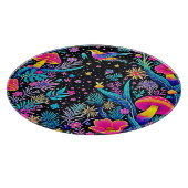 Magische Neon Forest Night Dream Design Snijplank (Hoek)