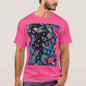 Magische Neon Forest Night Dream Design T-shirt (Voorkant)
