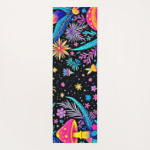 Magische Neon Forest Night Dream Design Yogamat (Achterkant)