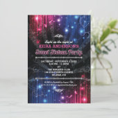 Magische Neon gloed lichten zoet 16 partij Kaart (Staand voorkant)