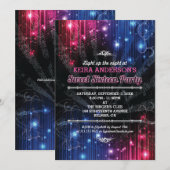 Magische Neon gloed lichten zoet 16 partij Kaart (Voorkant / Achterkant)