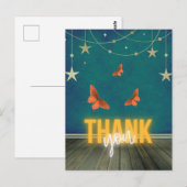 Magische Neonlichten & Vlinders Briefkaart (Voorkant / Achterkant)