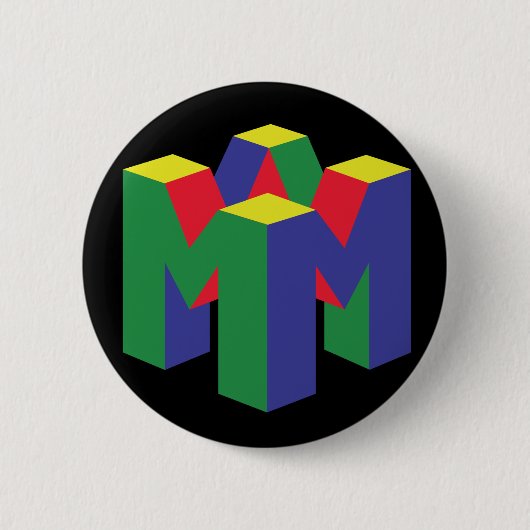 MAGISCHE NEVEL RONDE BUTTON 5,7 CM (Voorkant)