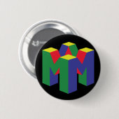 MAGISCHE NEVEL RONDE BUTTON 5,7 CM (Voorkant /achterkant)