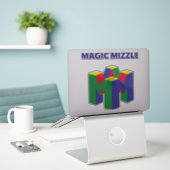 MAGISCHE NEVEL STICKER (Laptop op bureau)