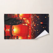 Magische Night Float Design van Lantaarns Bad Handdoek (Handdoek)