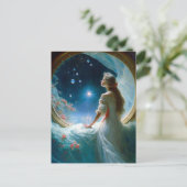 Magische Night Scene Fantasy Art Briefkaart (Staand voorkant)