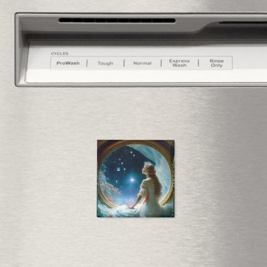 Magische Night Scene Fantasy Art Magneet (Insitu (Vaatwasser))