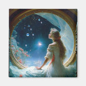 Magische Night Scene Fantasy Art Magneet (Voorkant)