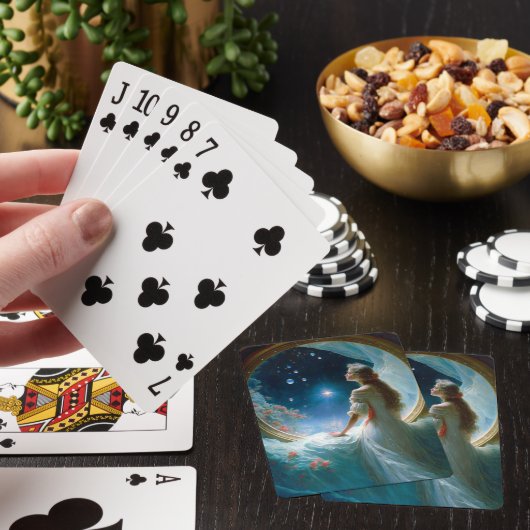 Magische Night Scene Fantasy Art Pokerkaarten (Insitu)