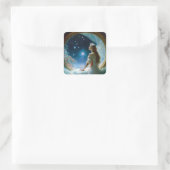 Magische Night Scene Fantasy Art Vierkante Sticker (Tas)