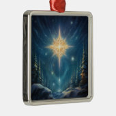 Magische North Star Kerstornament Metalen Ornament (Rechts)