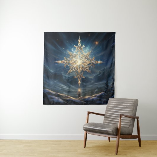 Magische North Star Tapestry Wandkleed (In situ)