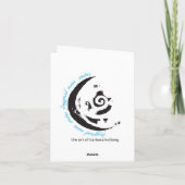 Magische notecard van het zandkasteel kaart (Achterkant)