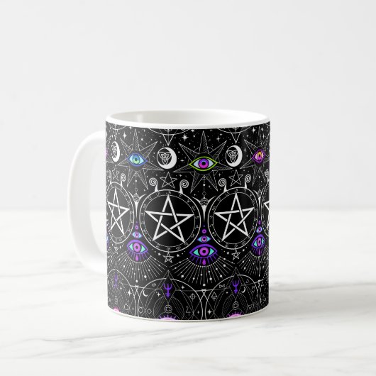 Magische occulte koffiemok (Voorkant links)